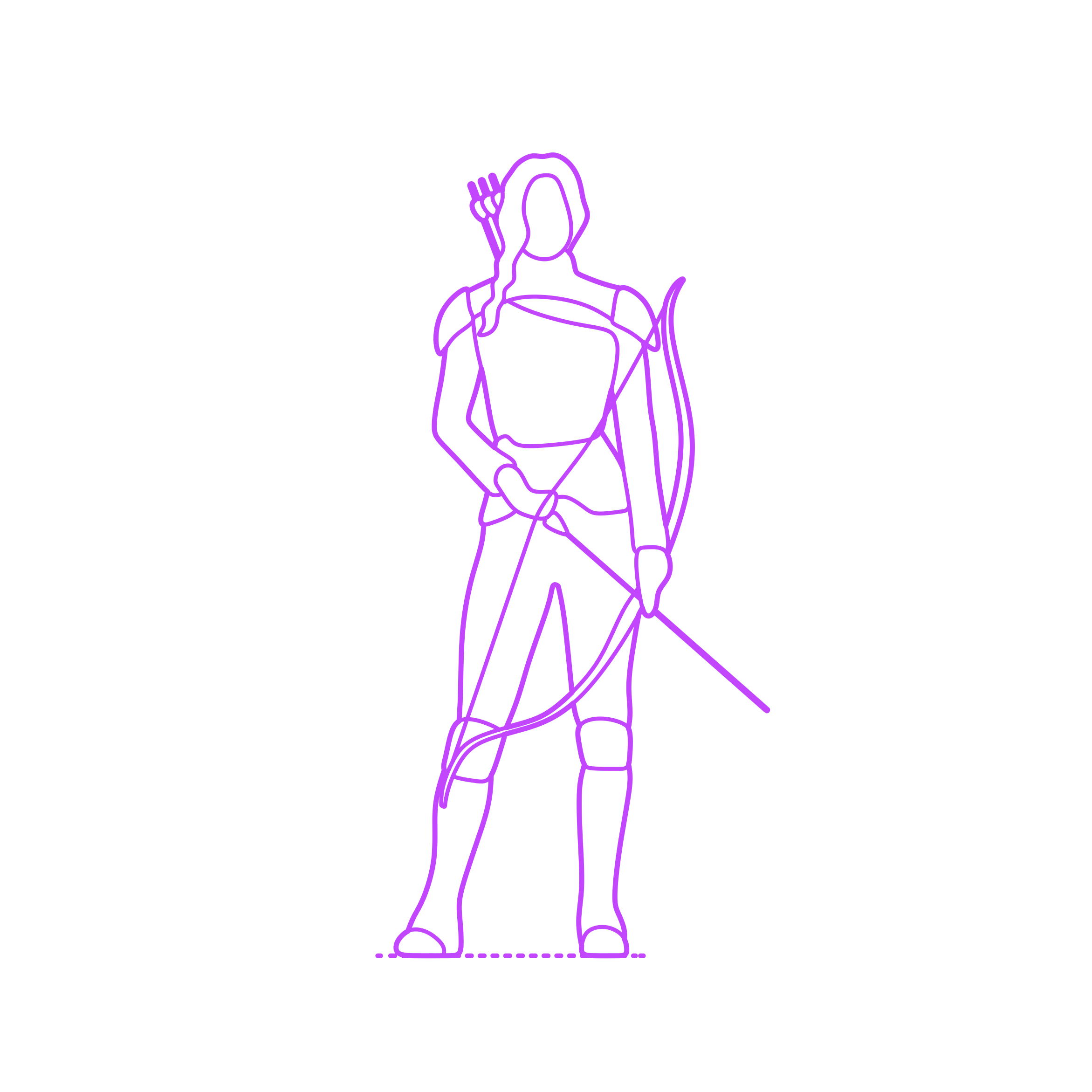 Pop Culture Action Heroes Katniss Everdeen Outline Svg Vector Free Vectors